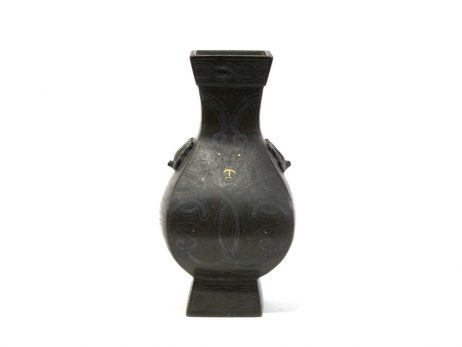 Vase en bronze - décor de dragon et taotie