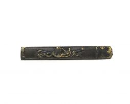 Kozuka en shakudo nanakoji