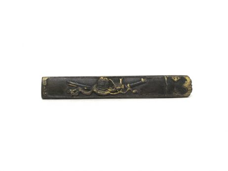 Kozuka en shakudo nanakoji