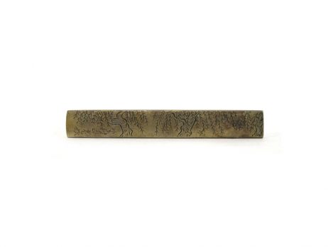 Kozuka en sentoku décoré d'un jeu de Dakyu 2