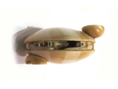 Netsuke en ivoire anabori - Palourdes 3