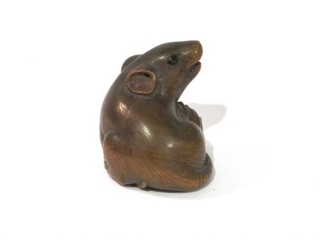 Netsuke en bois - Rat par Masanao de Yamada 2