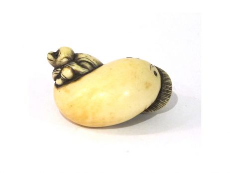 Netsuke - Singe et Namazu 4