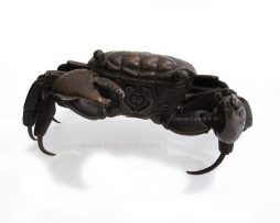 Jizai okimono - Crabe en bronze