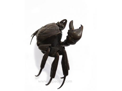 Jizai okimono - Crabe en bronze 2