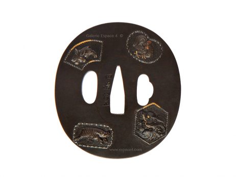 Daisho de tsuba - Les douzes animaux du zodiaque 3