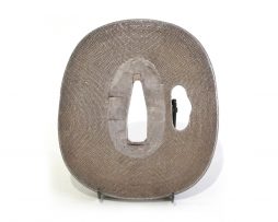 Tsuba en argent aorigata