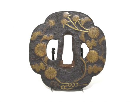 Tsuba en fer mokkogata de type Heianjo