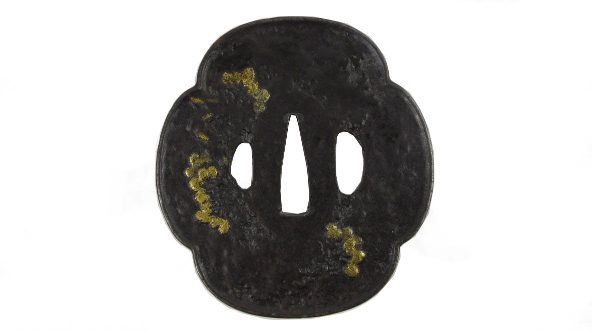 TSUBA MOKKOGATA EN FER - RAPACE VOLANT AU-DESSUS DES ARBRES – Image 2